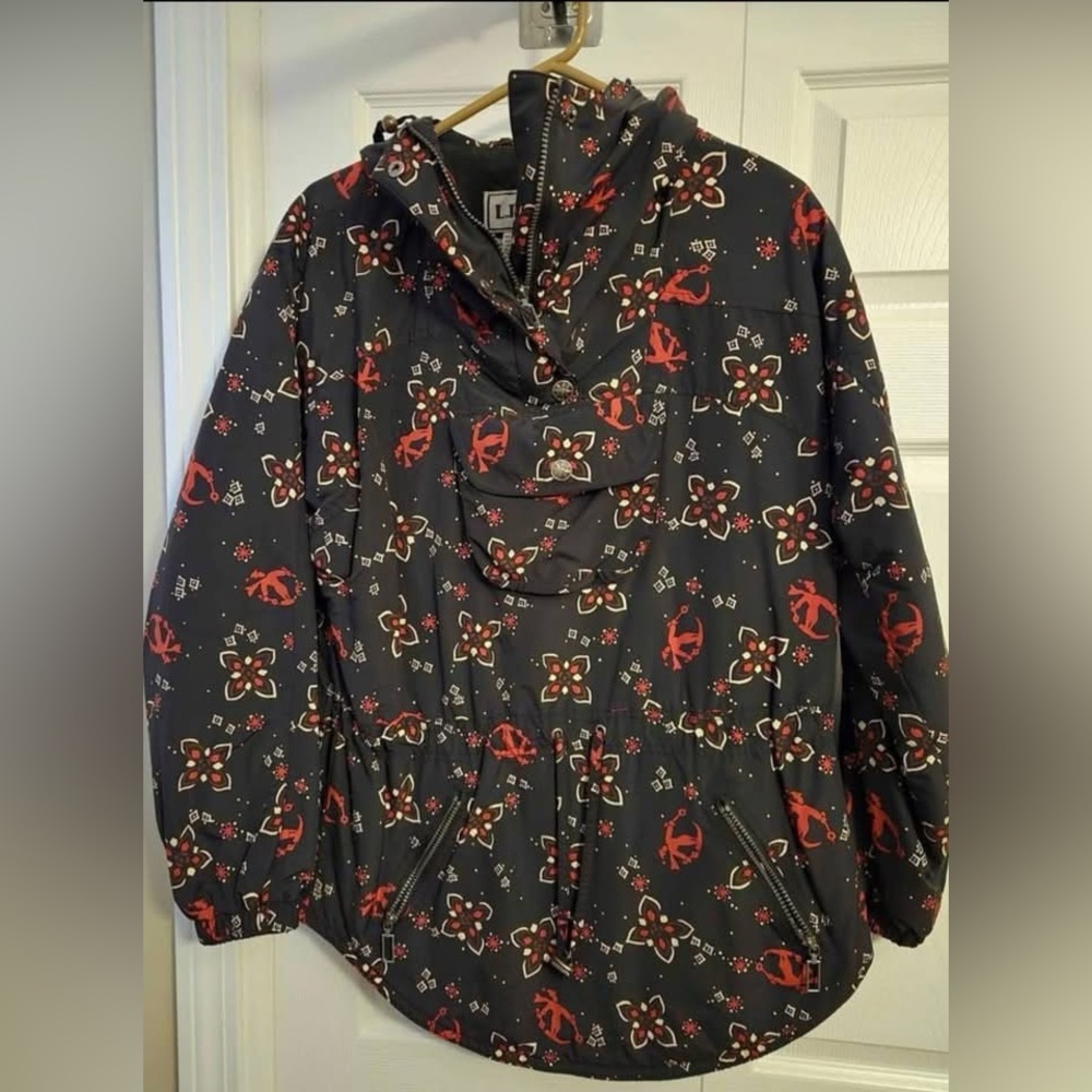 Women’s Vintage LL Bean Windbreaker Jacket with Cinched Waist